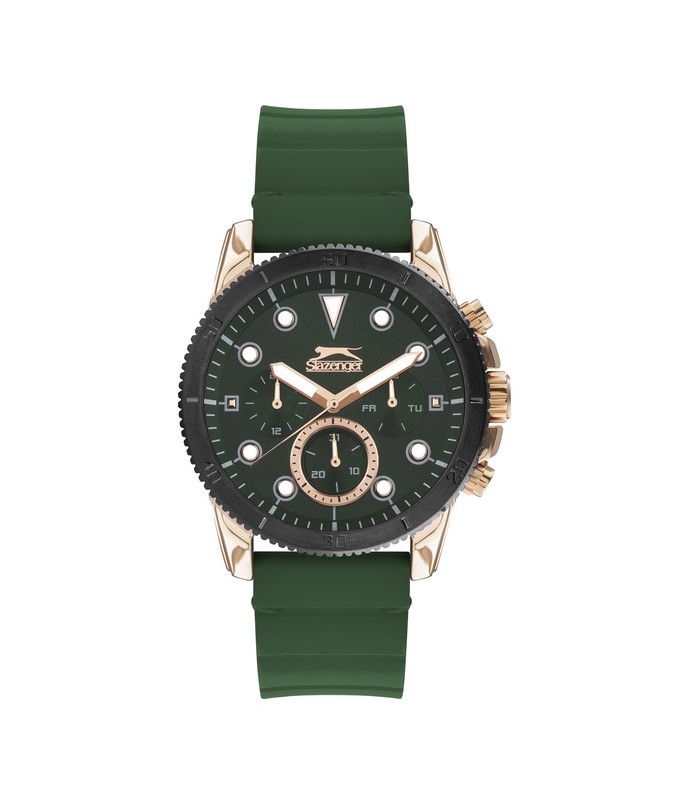 SLAZENGER Gents Green Silicone Strap SL.09.2012.2.05 SLAZENGER